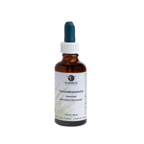 Groene Os Teunisbloemolie (Nachtkerzenöl) - Hund/Katze 1 Groene Os Teunisbloemolie (Nachtkerzenöl) - Hund/Katze
